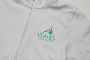 custom company jackets for Aspire Energy Drinks