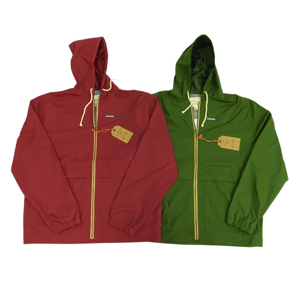 lakeside chevrolet jackets in red and green