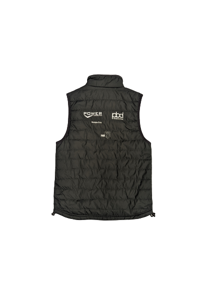 Black custom vest print