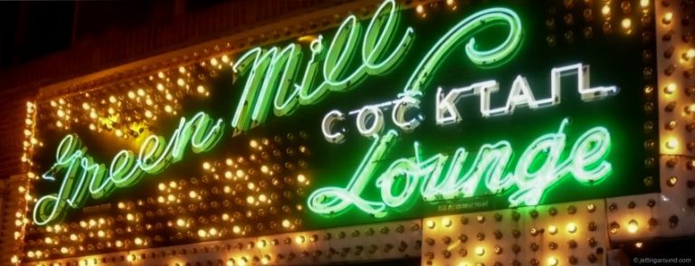green mill cocktail lounge sign