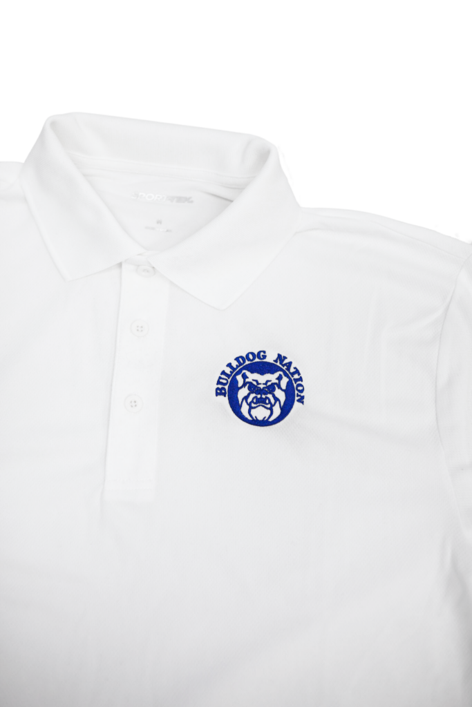 embroidered school polo