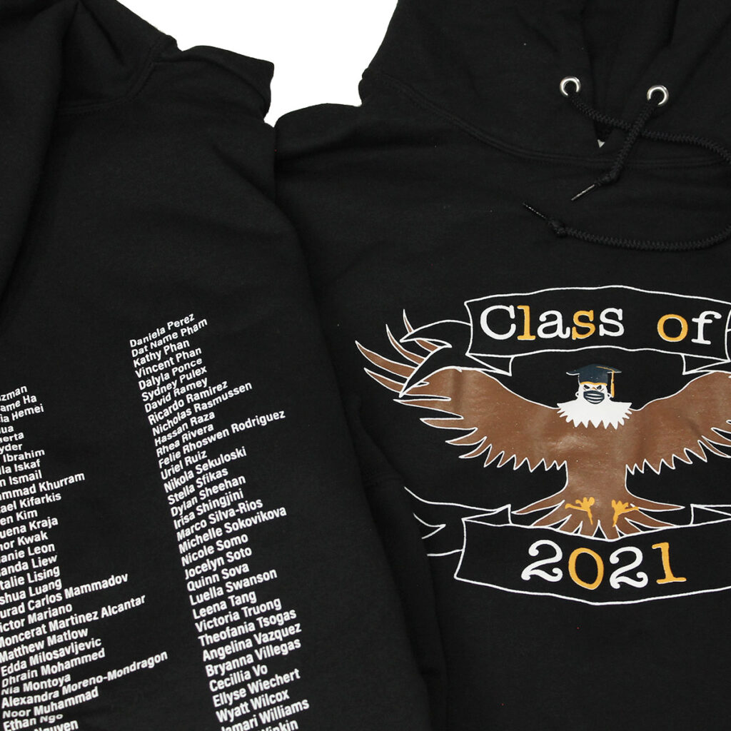 spirit wear hoodies for Class of 2021